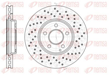 Диск гальмівний REMSA 6943.10