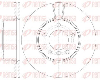 Гальмівний диск передній BMW E81/87/90/91/92 REMSA 6974.10