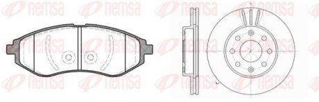 Комплект: 2 диска+ 4 колодки гальмівних REMSA 8986.00