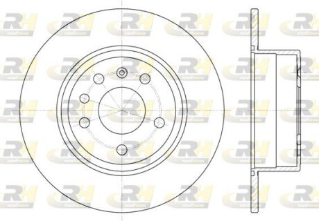 Тормозной диск ROADHOUSE 648700 (фото 1)