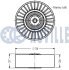 VW ролик натяжний Golf III,IV,Passat,T4,Skoda Fabia/Octavia 1.9TDI (дв.ATD) 00- RUVILLE 540555 (фото 2)