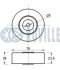 BMW Ролик направляющий V-клинового ремня 1,8/2,5TDS M41/51 Omega B RUVILLE 541285 (фото 2)