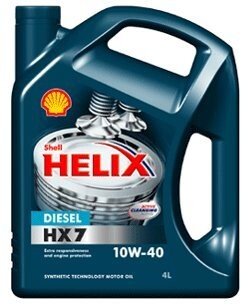 Масло моторное Helix HX7 Diesel 10W-40 (4 л) SHELL 550040425