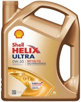 Олива моторна Helix Ultra ECT C2/C3 0W-30 4л SHELL 550046306