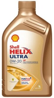 1л Helix Ultra SP 0W-20 масло (API SP, асеа C5) SHELL 550063070