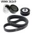 SKF RENAULT Комплект ГРМ ремінь + натяжний пристрій+ролик CAPTUR I 1.5 dCi 110 15-, CLIO IV (BH_) 1.5 dCi 75 12-21 VKMA 36149