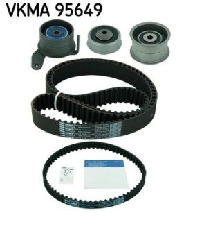 Ремені ГРМ + ролики натягу SKF VKMA 95649