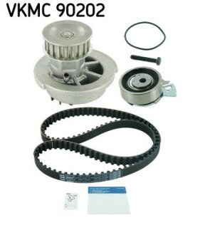 Комплект ременя ГРМ + помпа SKF VKMC 90202