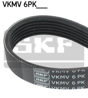 Ремінь поліклиновий 6PK1070 SKF VKMV 6PK1070