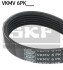 SKF ремінь 6PK1710 FORD 1,8: Focus, Mondeo OPEL Frontera 2,0/2,2 RENAULT VW T4 LANCIA VKMV 6PK1710