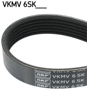 Ремінь П-клиновий 6EPK1090 (Elastic) CITROEN C4 1.6HDi 05- SKF VKMV 6SK1090