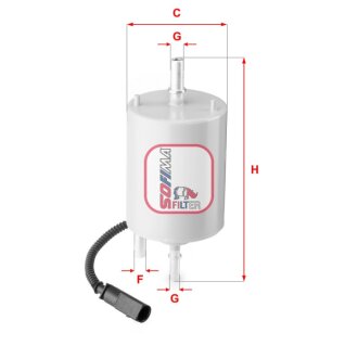 Фільтр паливний SOFIMA S 1861 B