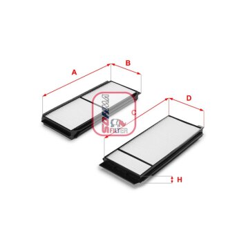 Фільтр салона (к-кт) SOFIMA S 3120 C