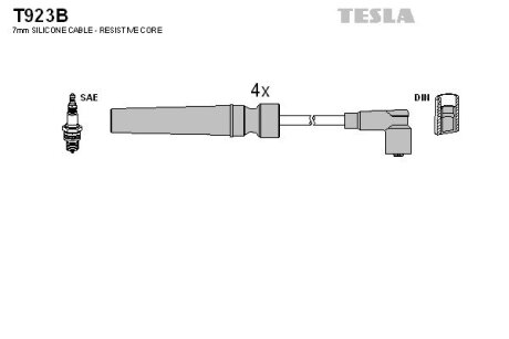 Високовольтні дроти TESLA T923B