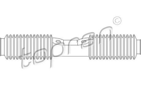 Пильовик тяги кермової TOPRAN / HANS PRIES 103620