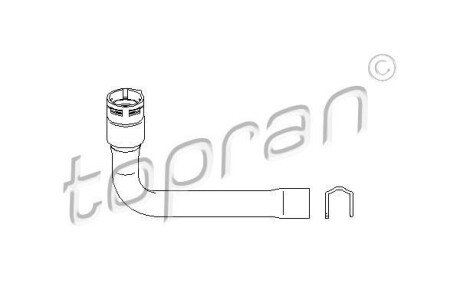Шланг радіатора (система охолодження) TOPRAN / HANS PRIES 111975 (фото 1)