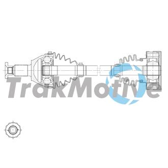 SEAT напіввісь передня права 516 мм IBIZA IV 1.2, SKODA, VW TrakMotive 30-2170