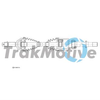 NISSAN Напіввісь передн. прав. QASHQAI / QASHQAI +2 I (J10, NJ10, JJ10E) 2.0 07-13 TrakMotive 30-2185