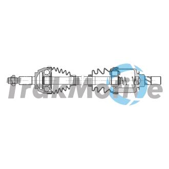 RENAULT Напіввісь передн. лів. MEGANE III 1.5 dCi 08-15, SCENIC III (JZ0/1) 1.5 dCi 09-16 TrakMotive 30-2198