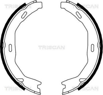 Комплект гальмівних колодок, стоянкове гальмо TRISCAN 810023029