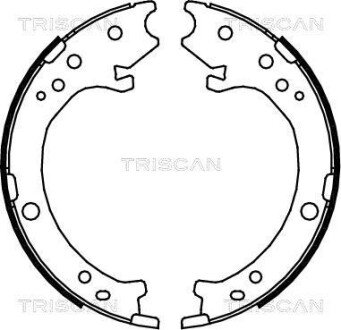 Комплект гальмівних колодок, стоянкове гальмо TRISCAN 810040007 (фото 1)