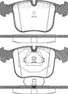 Колодки гальмівні передні TRISCAN 811011012