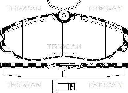 Колодки гальмівні передні TRISCAN 811014174