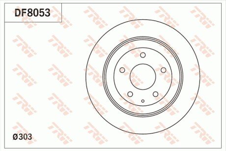 Диск гальмівний TRW DF8053