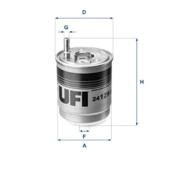 Фільтр паливний UFI 24.129.00