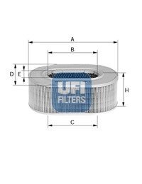 Фільтр повітряний UFI 27.604.00