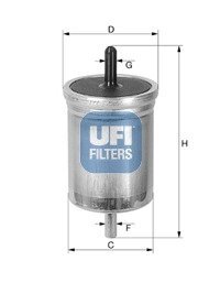 Паливний фiльтр UFI 3151300