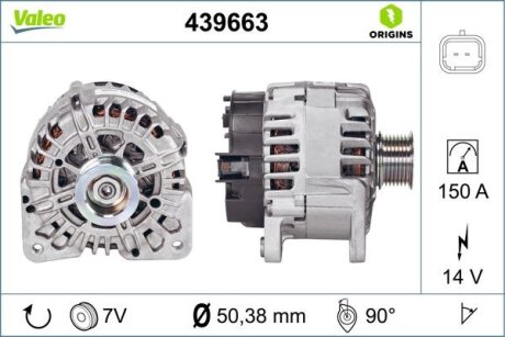 Генератор Valeo 439663 (фото 1)