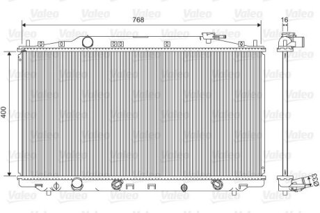 Радіатор системи охолодження Valeo 701551