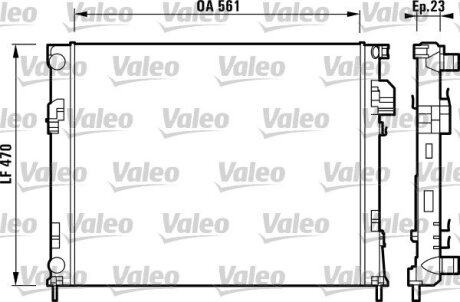 Радіатор охолодження двигуна Valeo 732853 (фото 1)