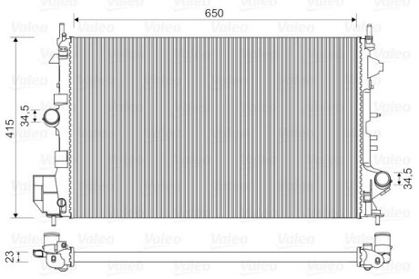 Радіатор системи охолодження Valeo 734981