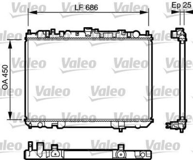 Радіатор охолоджування Valeo 735081 (фото 1)