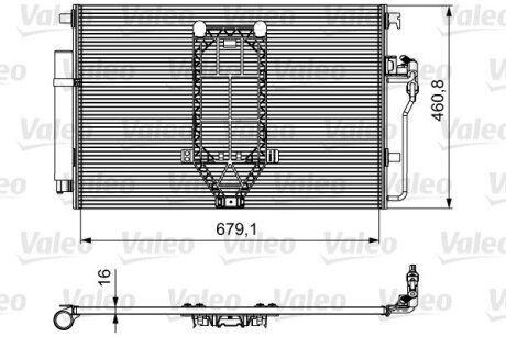 Конденсатор без хладогену Valeo 812502