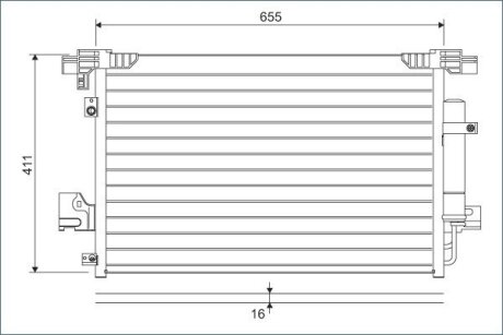 Конденсатор без хладогену Valeo 814315