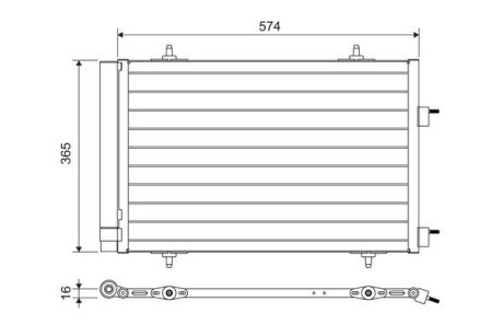 Радіатор кондиціонера Valeo 814365