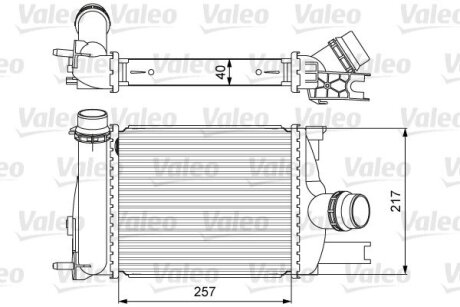 Радіатор наддуву Valeo 818622