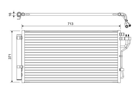 Конденсер кондиціонера Valeo 822667