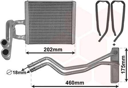 Радіатор пічки Van Wezel 18006455 (фото 1)