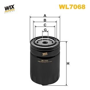 Оливний фільтр WIX FILTERS WL7068