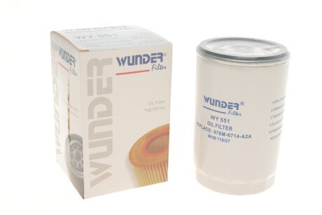 Фільтр масляний WUNDER FILTER WY 551