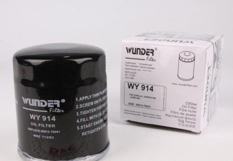 Фільтр масляний WUNDER FILTER WY 914 (фото 1)