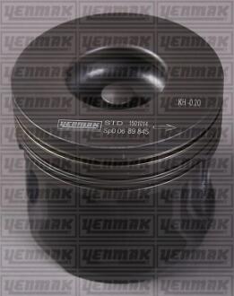Поршень с кольцами і пальцем (размер отв. 90.16/+0.25) FORD Transit 2.4DI/TD (V184 TDI) YENMAK 31-03475-025