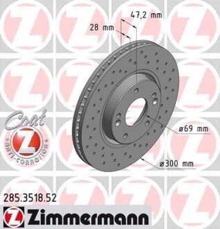 Диск гальмівний SPORT Z ZIMMERMANN 285351852